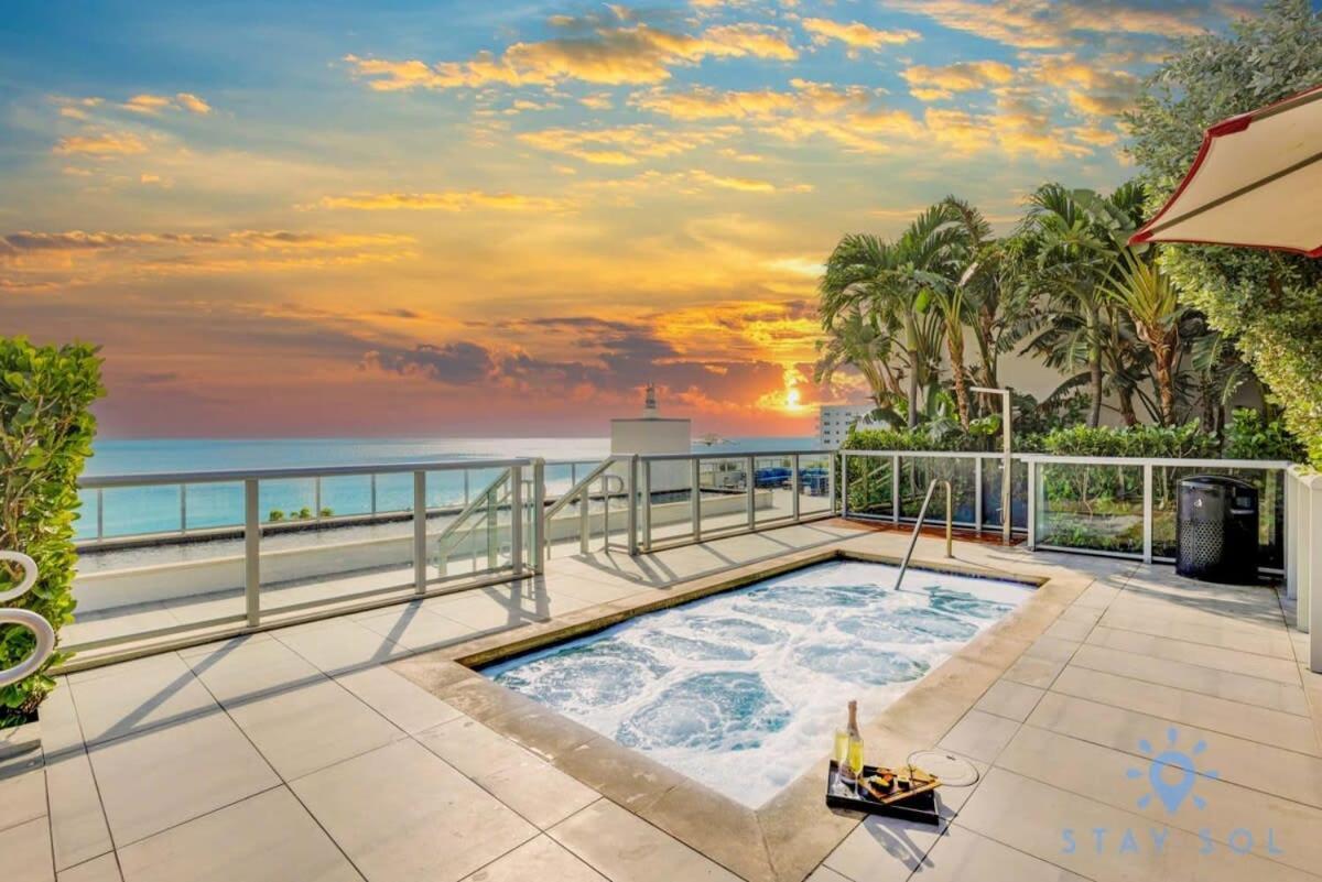 Lx Oasis Beachfront-Rt Infinity Pool Hollywood Bagian luar foto